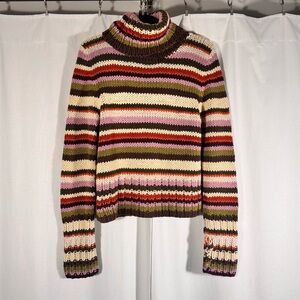 Vintage The Limited Hand Knit Turtleneck Sweater